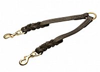2 Dogs Walking Leather Coupler with Braids 2 Dogs Walking Leather Coupler with Braids