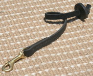 Leather Obedience Dog Leash with Pull Tab 2 foot for all dogs Leather Obedience Dog Leash with Pull Tab 2 foot for all dogs
