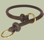 Rolled Leather Slip Collar for DOG