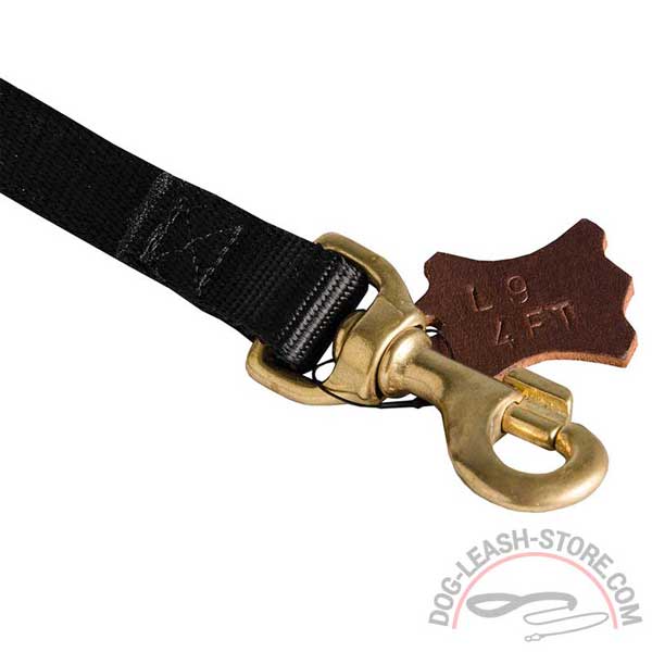 Snap Hook Rust Resistant Brass of Nylon Dog Leash
