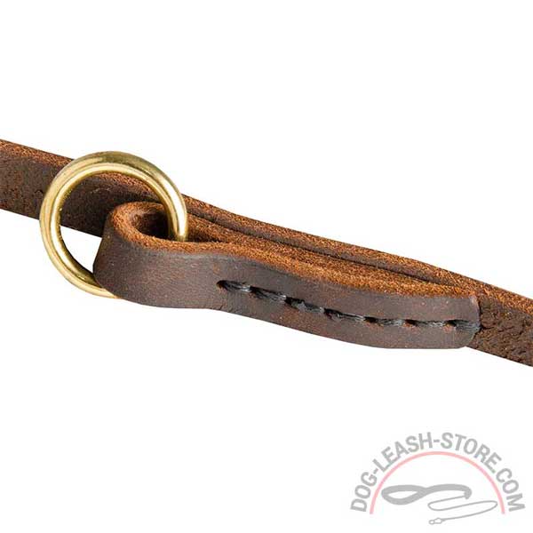 Stitched Leather Part of Dog Leash
