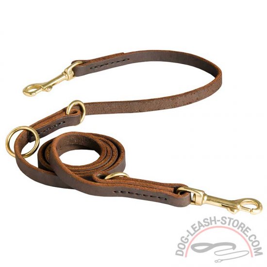 Multipurpose Leather Dog Leash