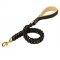 K9 Flat Leather Leash with Quick Release Snap Hook