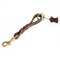 Durable Short Leather Dog Leash (Pull Tab Leash)