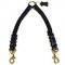 2 Dogs Walking Leather Coupler with Braids