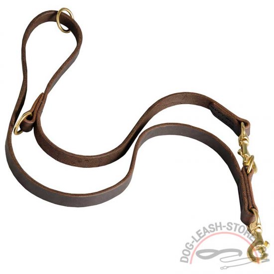 Multifunctional Leather Dog Leash