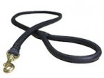 Leather Latigo Round Lead for DOG-rolled leash