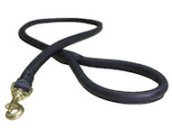 Leather Latigo Round Lead for DOG-rolled leash