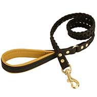 Handcrafted Braided Leather Dog Leash Handcrafted Braided Leather Dog Leash