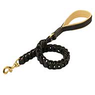 K9 Flat Leather Leash with Quick Release Snap Hook K9 Flat Leather Leash with Quick Release Snap Hook
