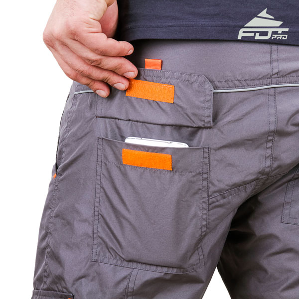 Comfy Design Professional Pants with Reliable Side Pockets for Dog Training