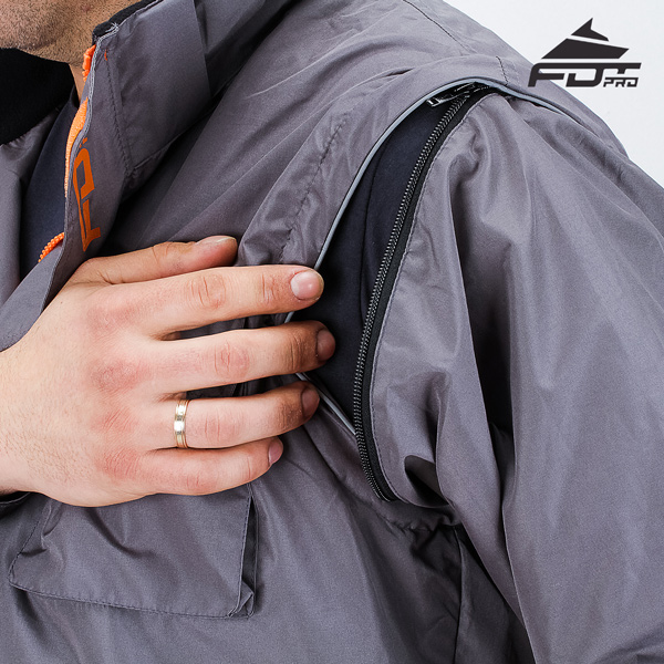 Durable Zipper on Sleeve for Pro Design Dog Tracking Jacket