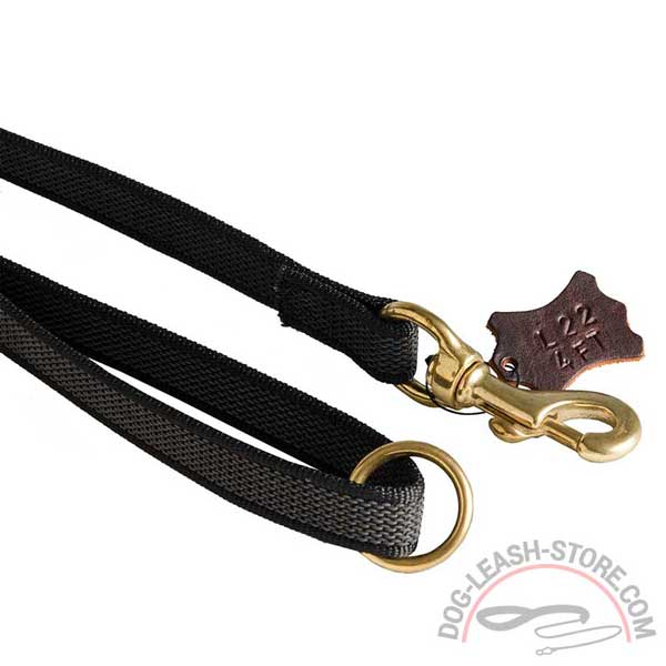 Brass Hardware of Nylon Dog Lead