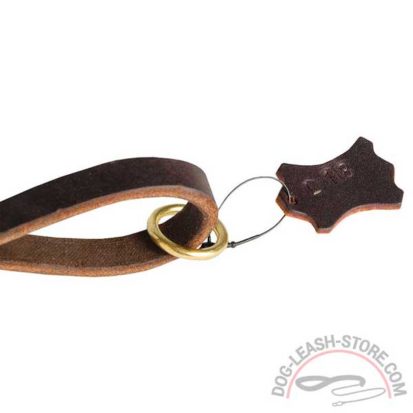 Floating Ring of Leather Dog Lead