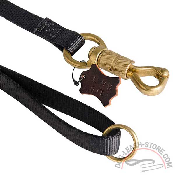 Corrosion Resistant Brass Hardware of Nylon Dog Lead
