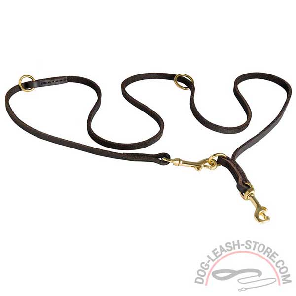 Adjustable Dog Leather Leash