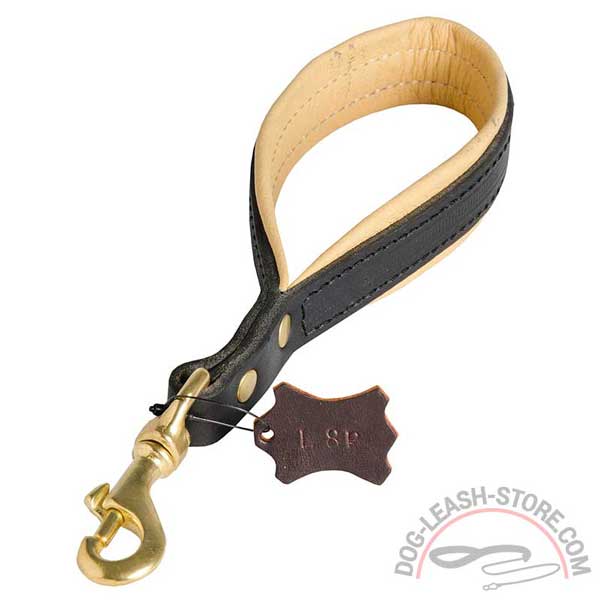 Nappa Leather Dog Leash Padded