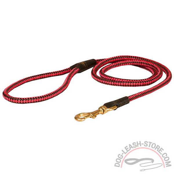 Dog Nylon Leash with Brass Snap Hook