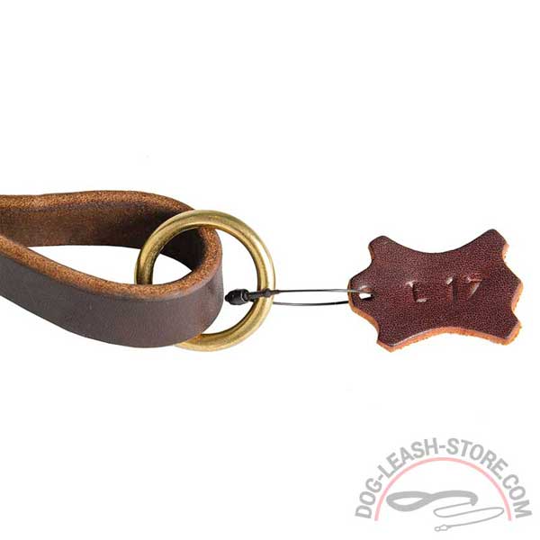 O-Ring Brass Floating of Leather Dog Leash