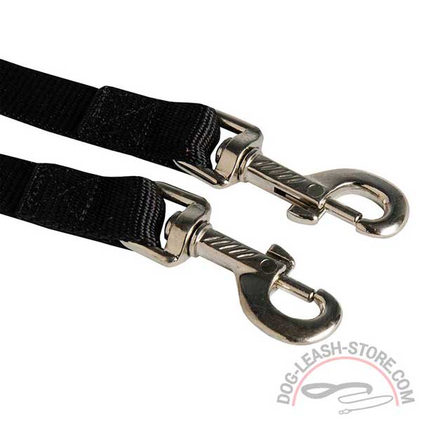 Nylon Dog Leash with Steel Snap Hooks