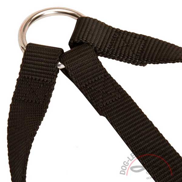 Triple Nylon Dog Coupler with Stitching